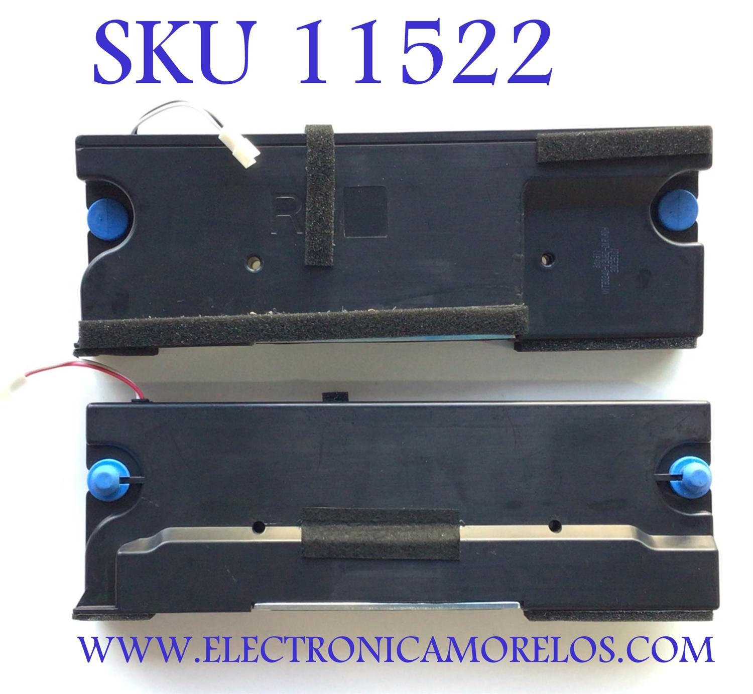 KIT DE BOCINAS PATA TV HISENSE (2 PZ) / NUMERO DE PARTE 20025101 / VIT80240-12W6Ω / MODELO 75H6570G	